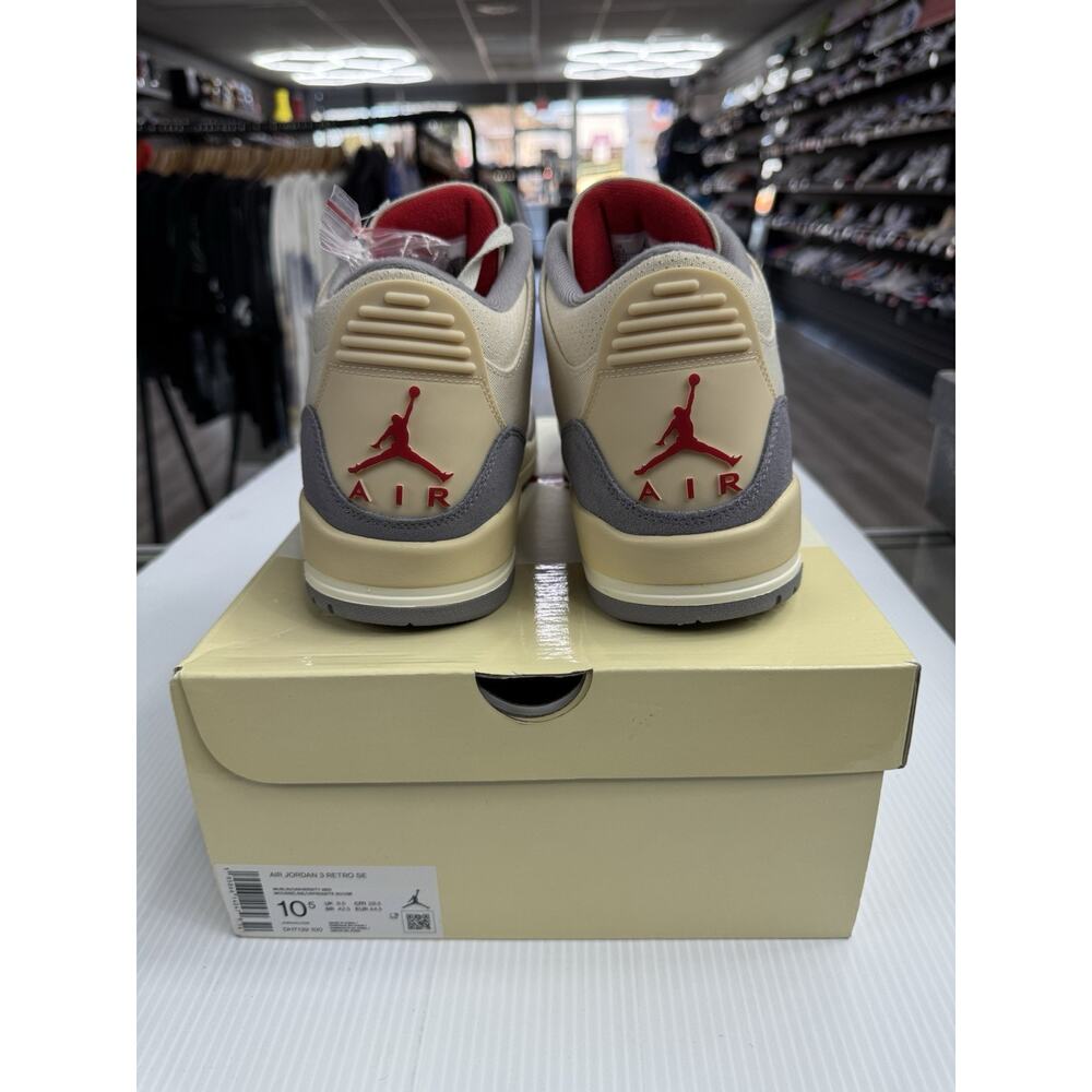 Air Jordan 3 Retro SE Canvas Muslin DH7139-100 2022 Size 10.5 - Picture 6 of 8